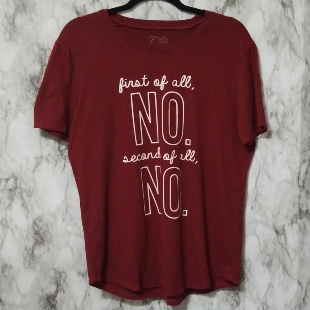 Red Graphic Tee Sz M